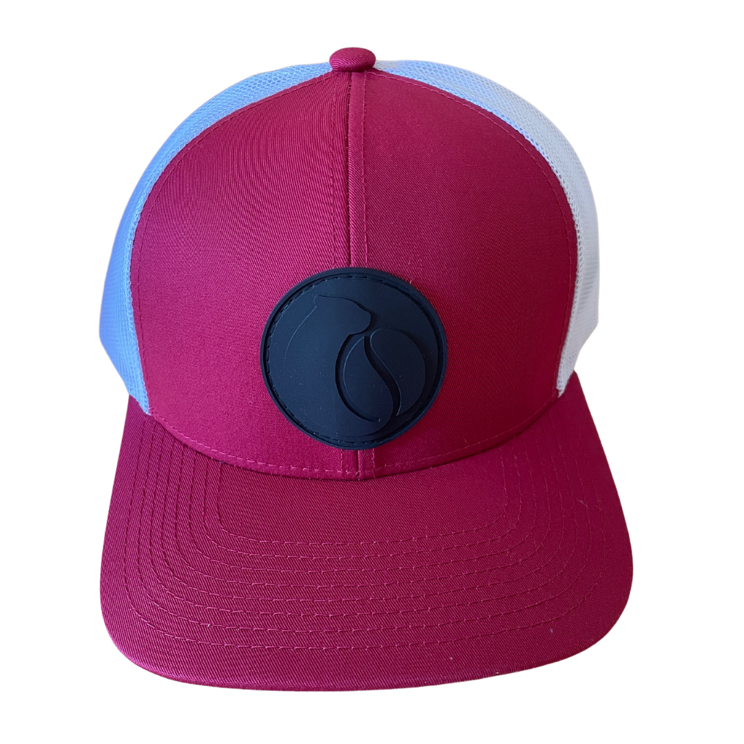 Trucker Snap Back Hat with Silicone Logo